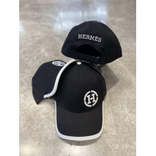 Кепка бейсболка HERMES чорний/білий CapHRMn010