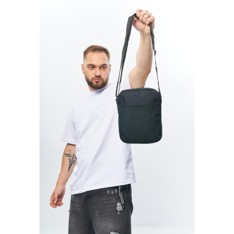 Барсетка чорна Adidas (чорн. лого)