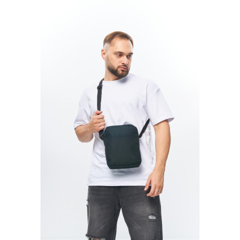 Барсетка чорна Adidas (чорн. лого)