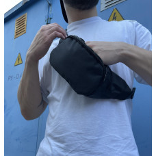 Бананка чорна Nike (лого накатка)