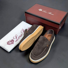 Мокасіни Loro Piana натуральна замша КОНИЧНЕВИЙ Lof005