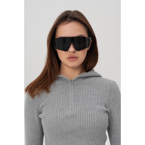 Жіночі Стильні Сонцезахисні Поляризаційні Окуляри Without Visor Black