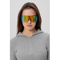 Жіночі Стильні Сонцезахисні Поляризаційні Окуляри Without Visor Black&Yellow