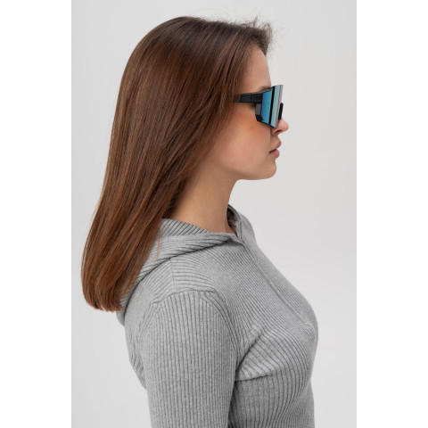 Жіночі Стильні Сонцезахисні Поляризаційні Окуляри Without Visor Black&Yellow