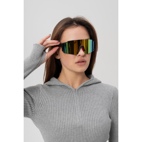 Жіночі Стильні Сонцезахисні Поляризаційні Окуляри Without Visor Black&Yellow