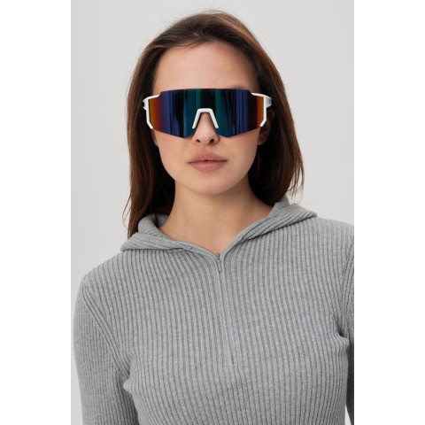 Жіночі Стильні Сонцезахисні Поляризаційні Окуляри Without Visor White&Purple