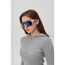 Жіночі Стильні Сонцезахисні Поляризаційні Окуляри Without Visor White&Purple