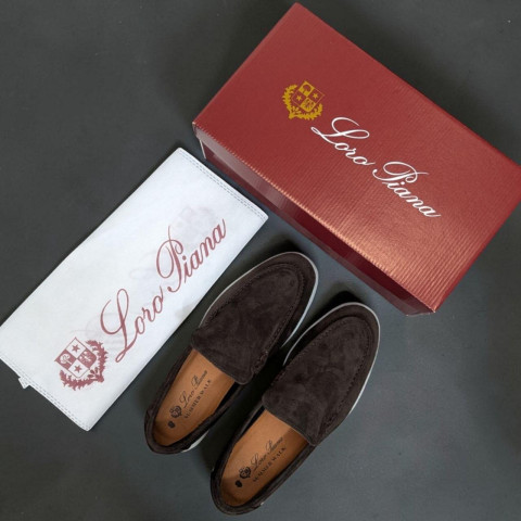 Лофери Loro Piana натуральна замша ШКОЛАД Lof006