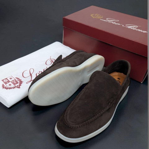 Лофери Loro Piana натуральна замша ШКОЛАД Lof006