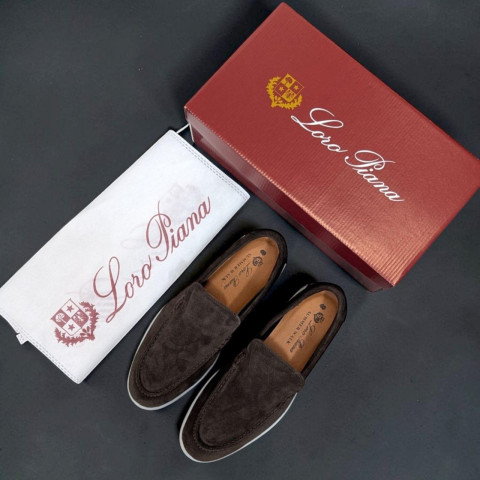 Лофери Loro Piana натуральна замша ШКОЛАД Lof006