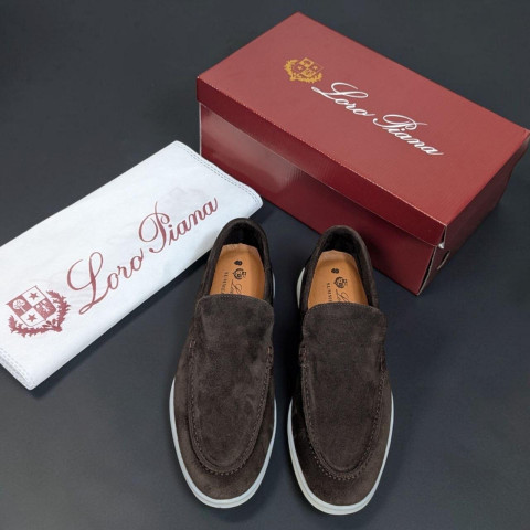 Лофери Loro Piana натуральна замша ШКОЛАД Lof006