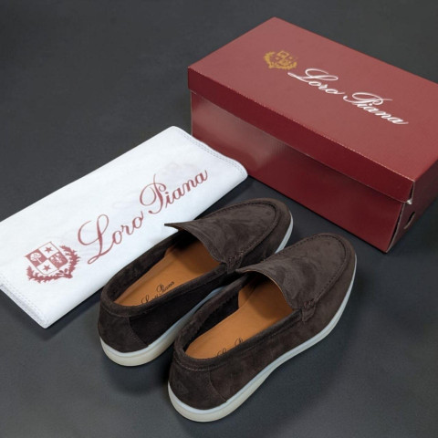 Лофери Loro Piana натуральна замша ШКОЛАД Lof006