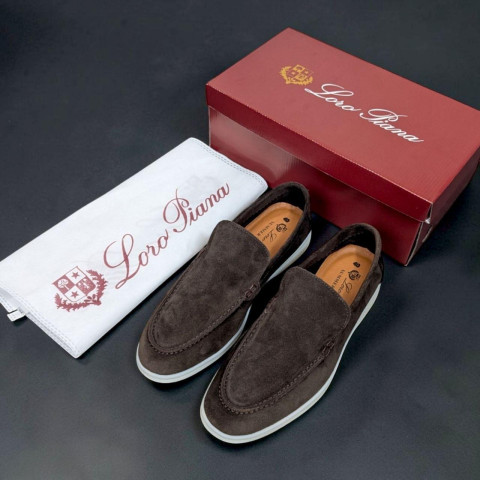 Лофери Loro Piana натуральна замша ШКОЛАД Lof006