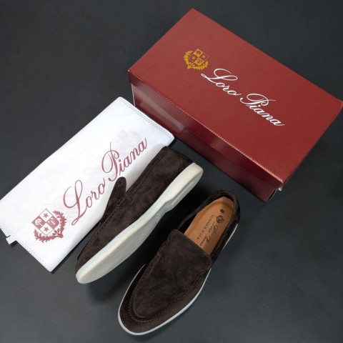 Лофери Loro Piana натуральна замша ШКОЛАД Lof006