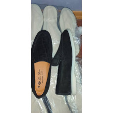 Лофери Loro Piana комбінація натуральна замша ЧОРНИЙ Lof007