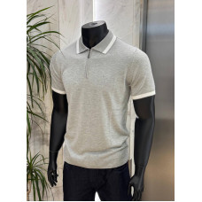 Поло трикотаж BRUNELLO CUCINELLI сірий POL030