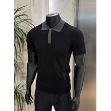 Поло трикотаж LORO PIANA ЧОРНИЙ POL031