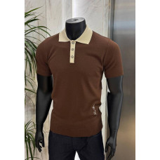 Поло трикотаж LORO PIANA КОРИЧНЕВИЙ POL031