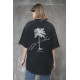 Жіноча Виварена Оверсайз Футболка Without Washed З Принтом Joy Palma Black