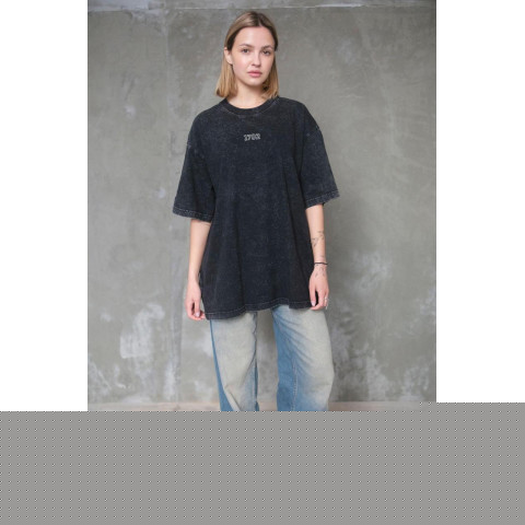 Жіноча Виварена Оверсайз Футболка Without Washed З Принтом Tennis Black