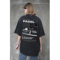 Жіноча Виварена Оверсайз Футболка Without Washed З Принтом Smash The Game Black