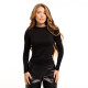 Лонгслів Pobedov Essence жіночий Чорний