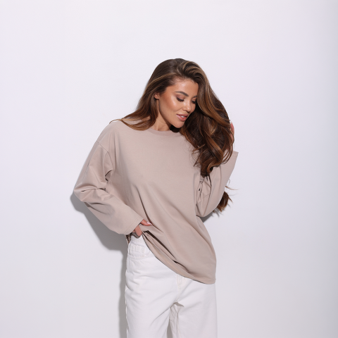 Лонгслів Slavni Sola жіночий Бежевий