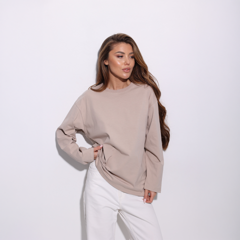 Лонгслів Slavni Sola жіночий Бежевий