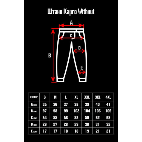 Чоловічі Штани Карго Without Bayraktar Чорні