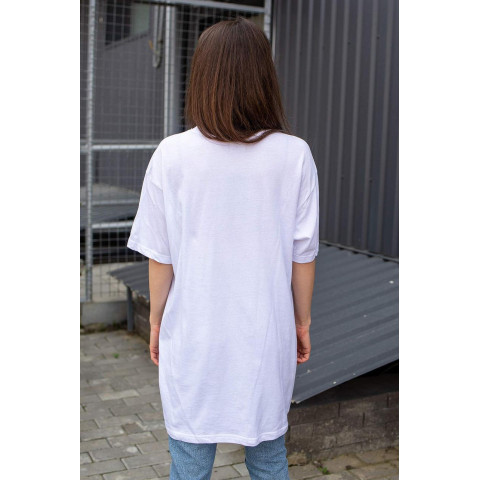 Оверсайз Жіноча Футболка Without 20 Біла