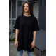 Оверсайз Жіноча Футболка Without 20 Чорна