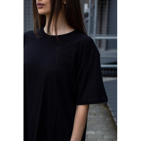 Оверсайз Жіноча Футболка Without 20 Чорна