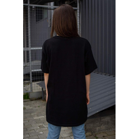 Оверсайз Жіноча Футболка Without 20 Чорна