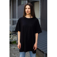 Оверсайз Жіноча Футболка Without Great Чорна