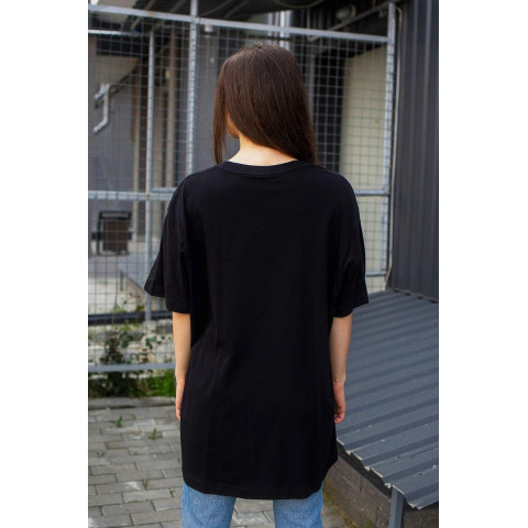 Оверсайз Жіноча Футболка Without Great Чорна
