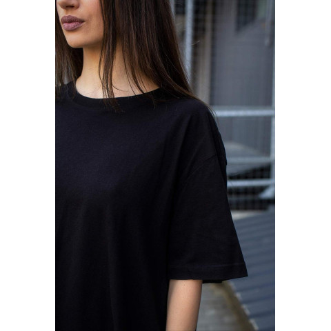Оверсайз Жіноча Футболка Without Great Чорна