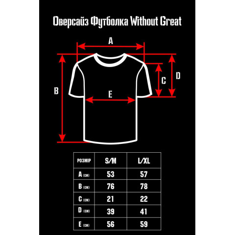 Оверсайз Жіноча Футболка Without Great Cвітло Cіра