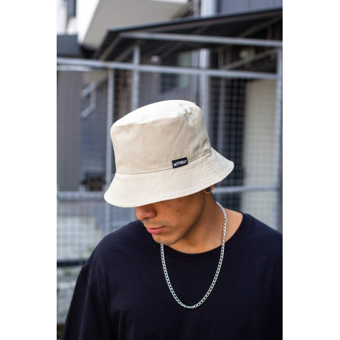 Панамка Without з логотипом Бежева Чоловіча