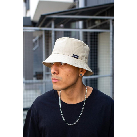 Панамка Without з логотипом Бежева Чоловіча