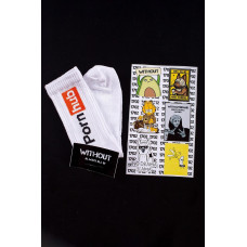 Шкарпетки Without PornHub 36-44 White