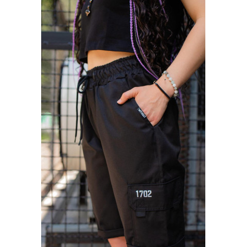 Жіночі Шорти Карго Without Reflective Чорні