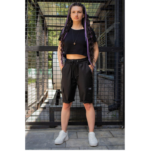 Жіночі Шорти Карго Without Reflective Чорні