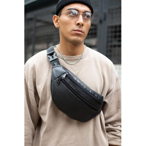 Чоловіча Бананка Without Шкіряна Diamond Чорна