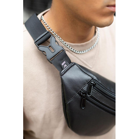 Чоловіча Бананка Without Шкіряна Diamond Чорна