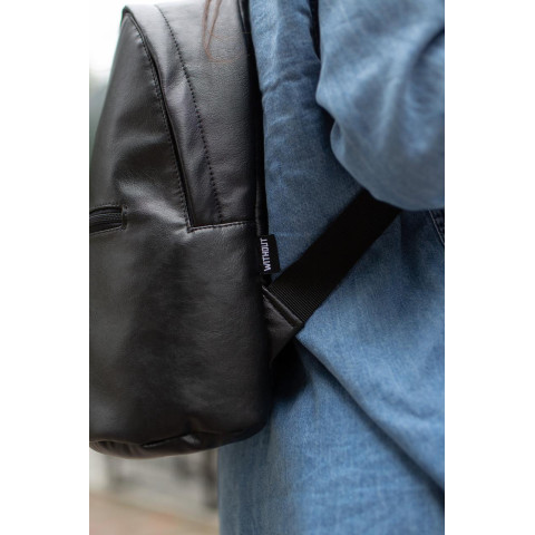 Жіночий Шкіряний Рюкзак Without Blade Чорний