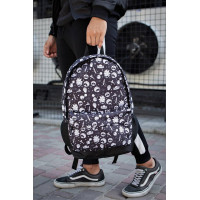 Чоловічий Принтований Рюкзак Without моделі Rick and Morty Чорний