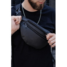 Чоловіча Бананка Without Шкіряна Крокодил Diamond Чорна