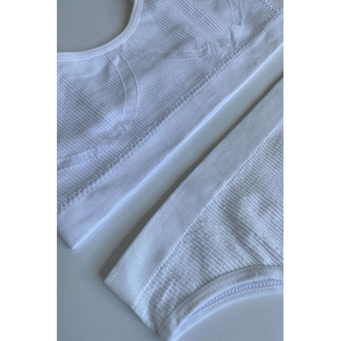 Комплект білизни Трусики+Топ Without Ribbed Білий