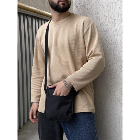 Барсетка чорна Under Armour (чорне лого)