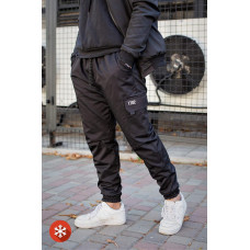 Чоловічі Теплі Штани Карго Without Reflective Чорні